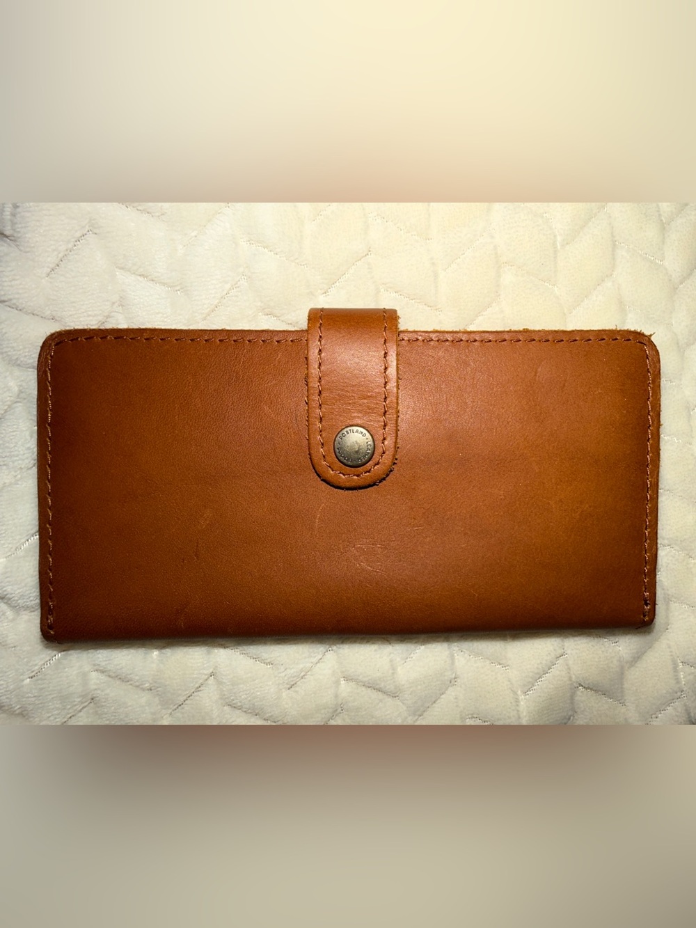 Portland Leather Goods Bi-Fold Wallet Honey